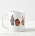 Custom Fingerspelling Name Mug - PREORDER