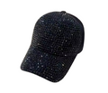 Black cap with black diamond design (PRE-ORDER)
