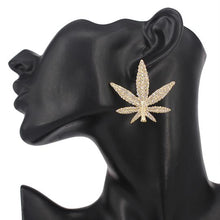 Load image into Gallery viewer, CANNABIS STUD EARRINGS
