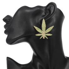 Load image into Gallery viewer, CANNABIS STUD EARRINGS
