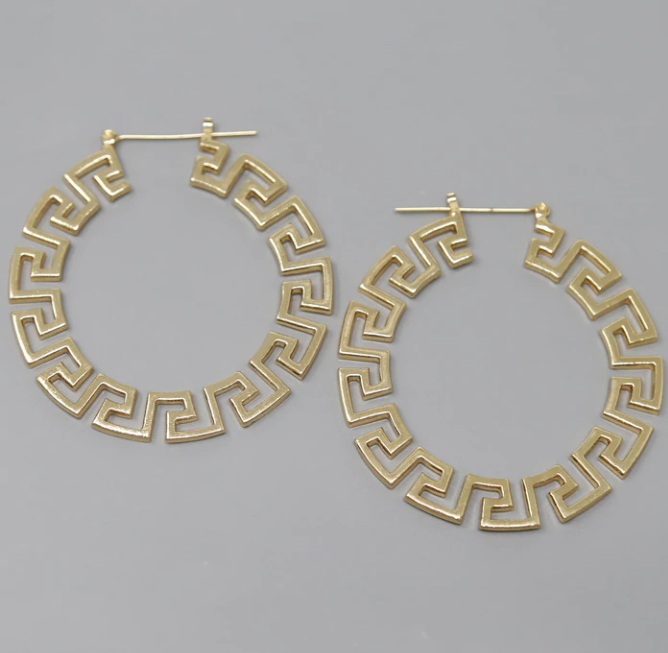 GREEK HOOP EARRINGS