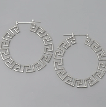 Load image into Gallery viewer, GREEK HOOP EARRINGS
